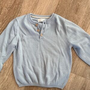 Mango Light Blue Sweater with Buttons Size 4-5!